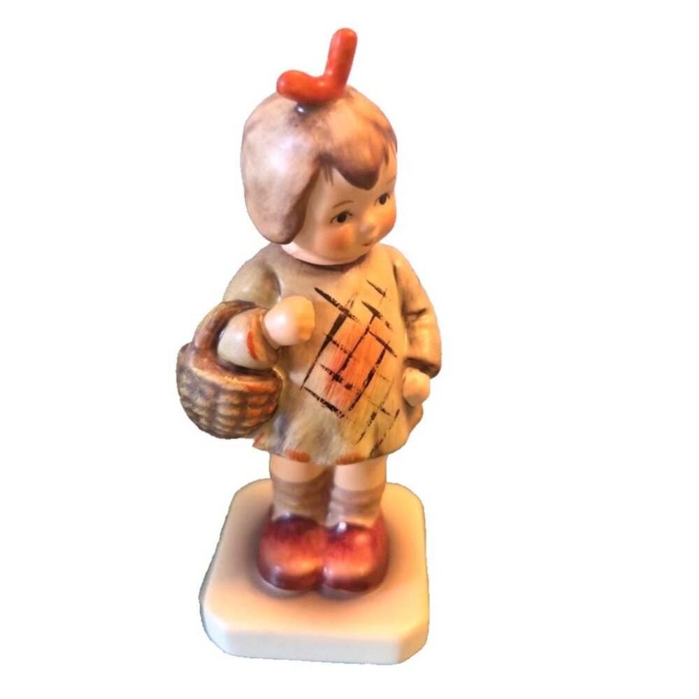 Girl with Basket Hummel "I Brought You A Gift" Germany Goebel